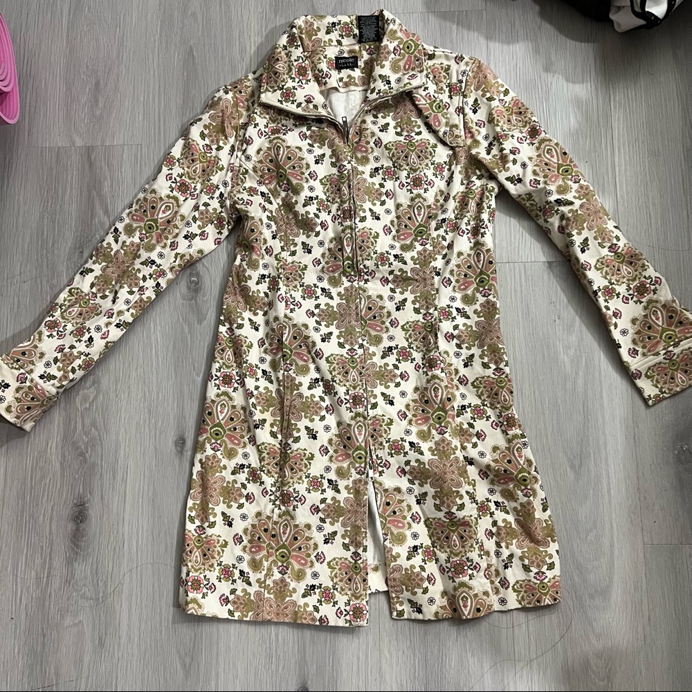nicole by nicole miller floral coat size 8